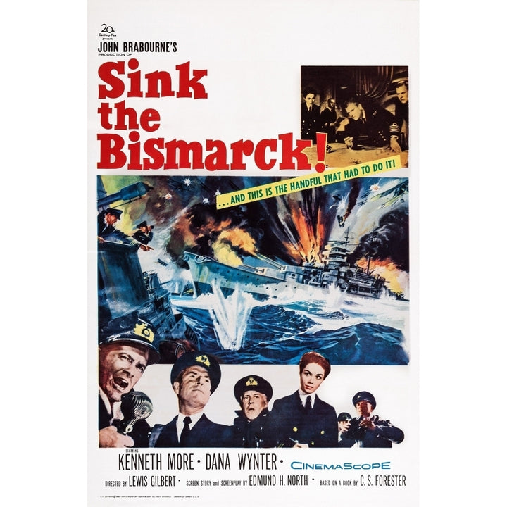 Sink The Bismarck! U Movie Poster Masterprint Image 1