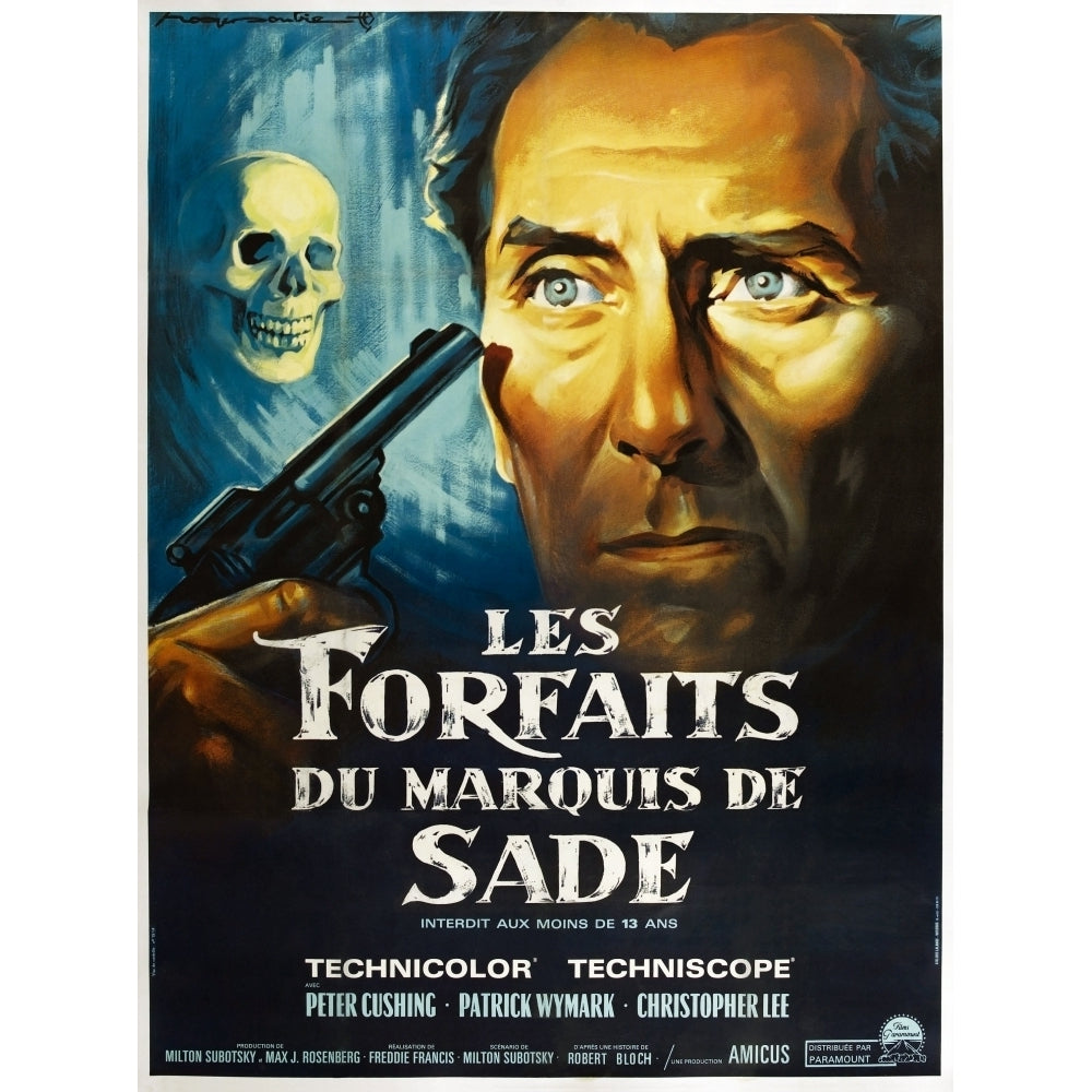 The Skull French Poster Peter Cushing 1965 Movie Poster Masterprint Image 1