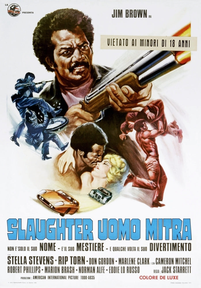 Slaughter Italian Poster Jim Brown Stella Stevens 1972 Movie Poster Masterprint Image 1