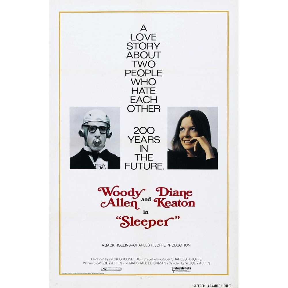 Sleeper Us Poster Woody Allen Diane Keaton 1973 Movie Poster Masterprint Image 1