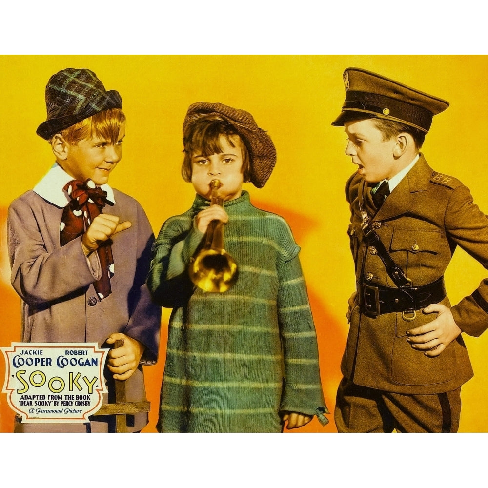 Sooky From Left On Us Jumbo Lobbycard: Jackie Cooper Robert Coogan Jackie Searl 1931 Movie Poster Masterprint Image 1