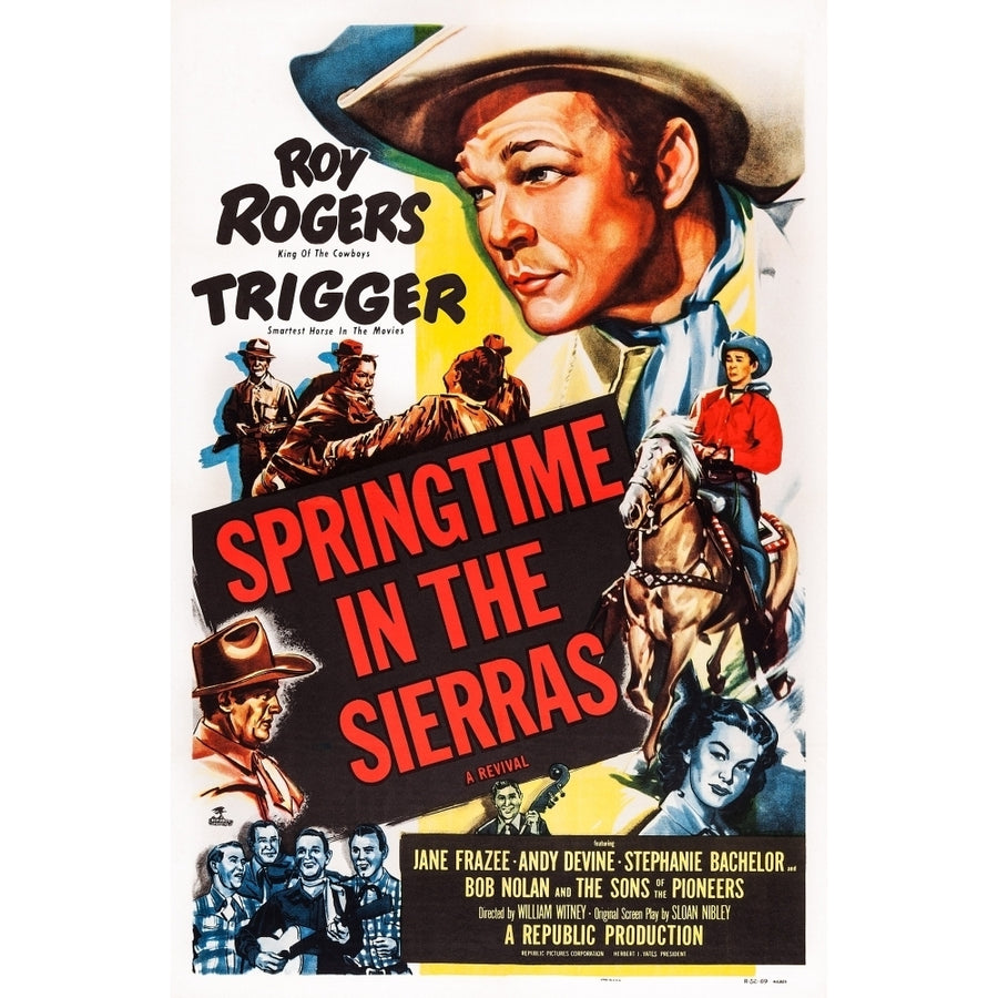 Springtime In The Sierras Us Poster Art Top: Roy Rogers 1947 Movie Poster Masterprint Image 1