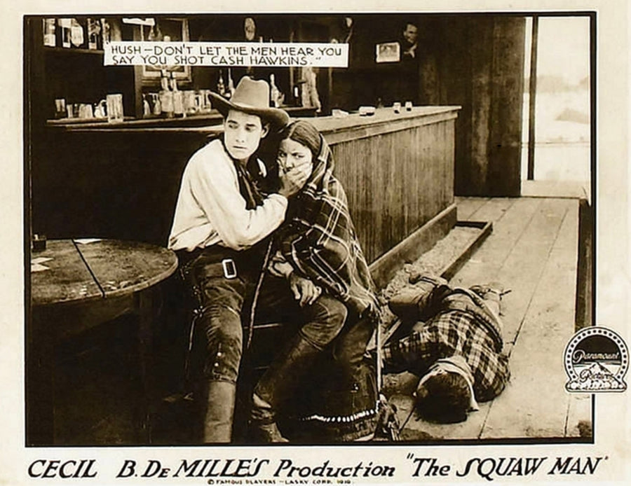 The Squaw Man L-R: Elliott Dexter Ann Little Jack Holt On Lobbycard 1918. Movie Poster Masterprint Image 1