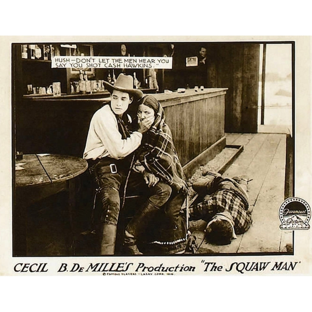 The Squaw Man L-R: Elliott Dexter Ann Little Jack Holt On Lobbycard 1918. Movie Poster Masterprint Image 2