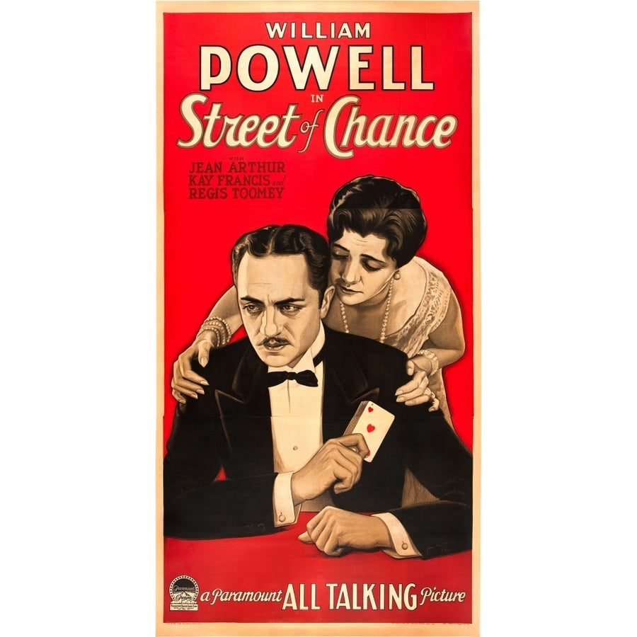 Street Of Chance Us Poster Art From Left: William Powell Kay Francis 1930 Movie Poster Masterprint Image 1