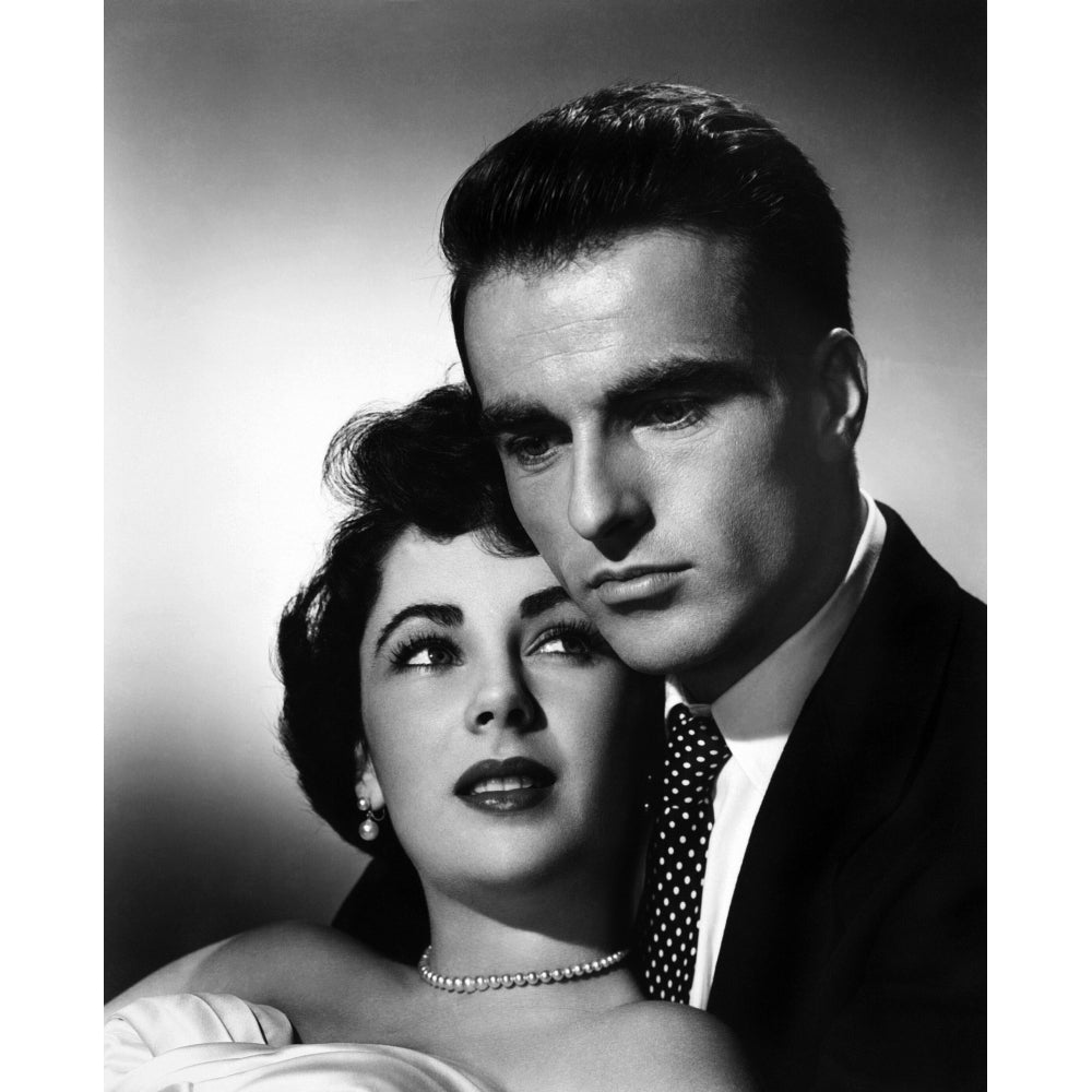 A Place In The Sun From Left: Elizabeth Taylor Montgomery Clift 1951 Photo Print Image 2