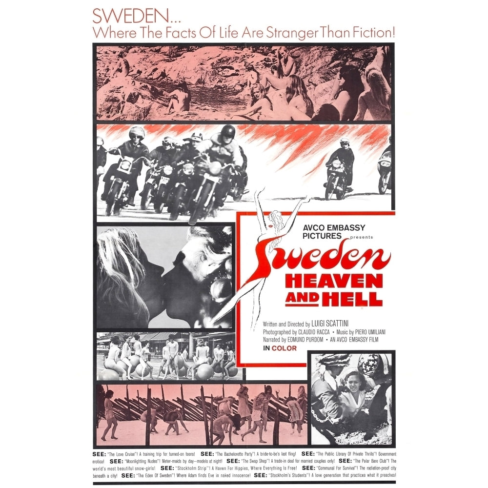 Sweden Heaven And Hell 1968 Movie Poster Masterprint Image 2