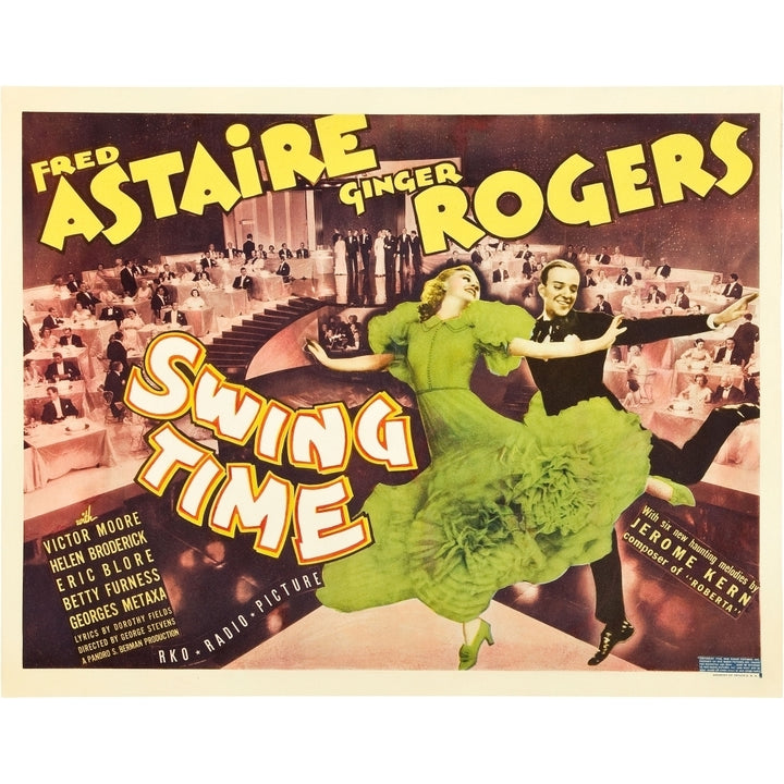 Swing Time From Left: Ginger Rogers Fred Astaire 1936 Movie Poster Masterprint Image 2