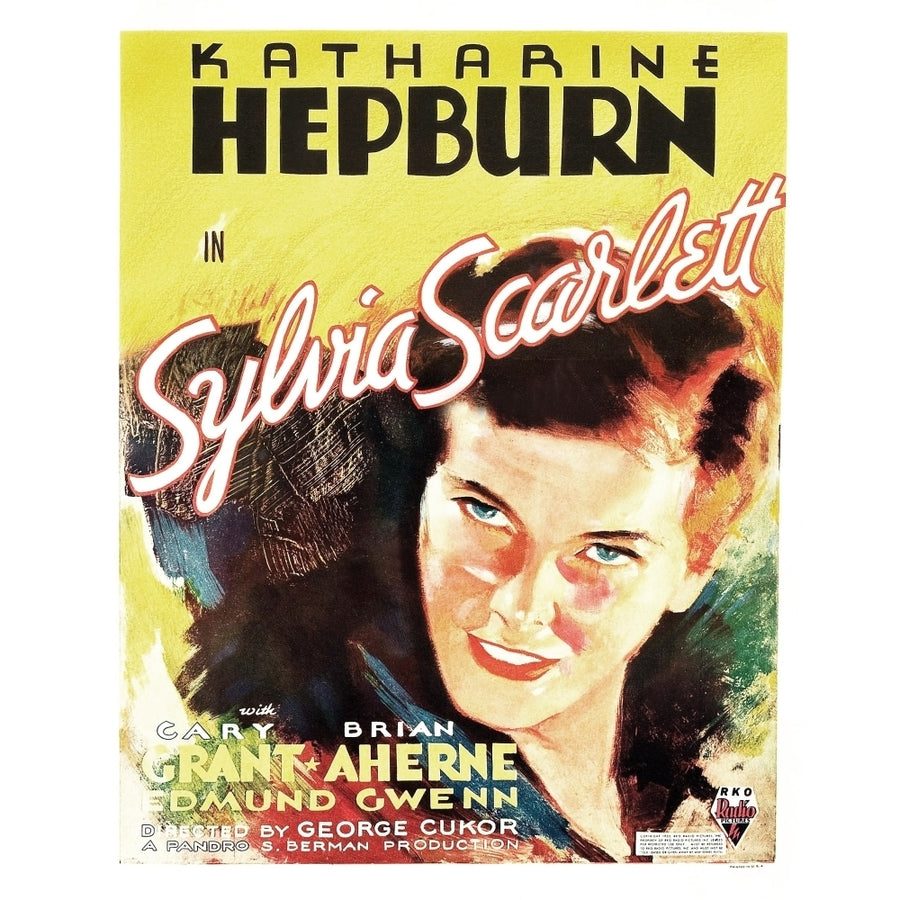 Sylvia Scarlett Us Poster Art Katharine Hepburn 1935 Movie Poster Masterprint Image 1