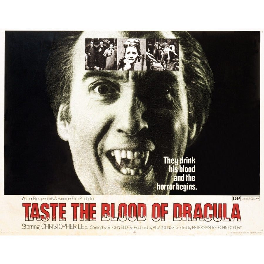 Taste The Blood Of Dracula Christopher Lee 1970 Movie Poster Masterprint Image 1