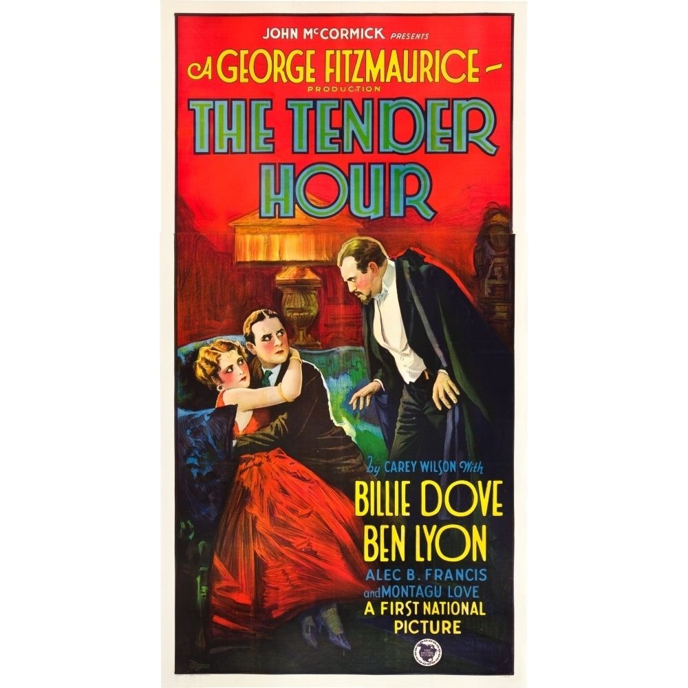 The Tender Hour L-R: Billie Dove Ben Lyon Montagu Love On Poster Art 1927. Movie Poster Masterprint Image 2