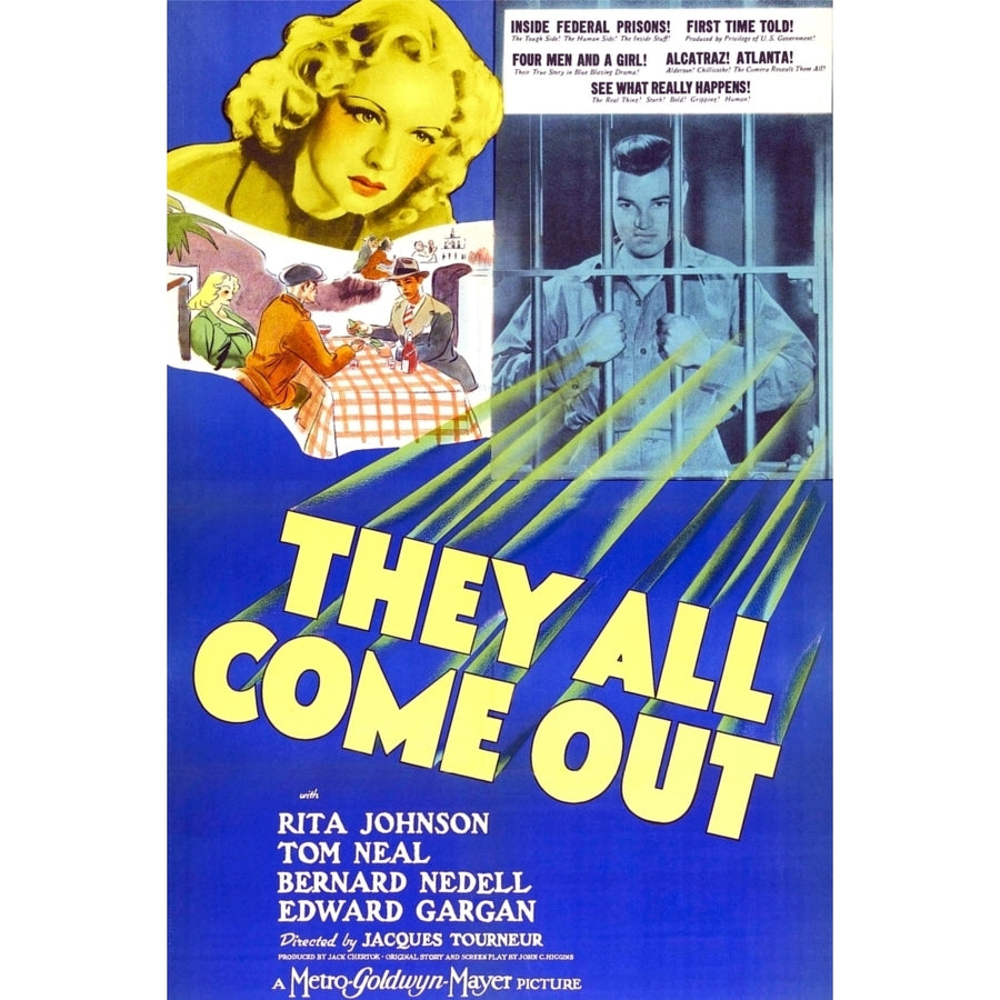 They All Come Out Us Poster Art From Left: Rita Johnson Tom Neal 1939 Movie Poster Masterprint Image 1