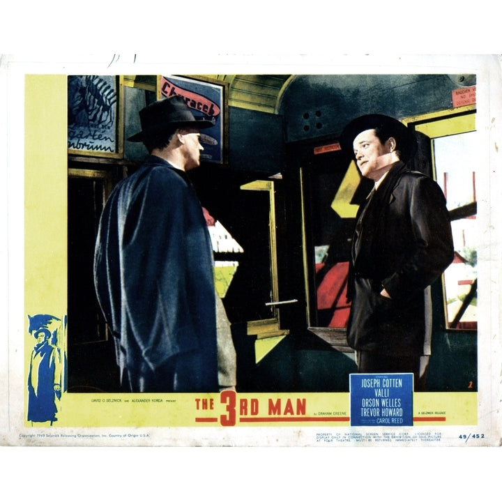 The Third Man From Left Joseph Cotten Orson Welles 1949 Movie Poster Masterprint Image 1