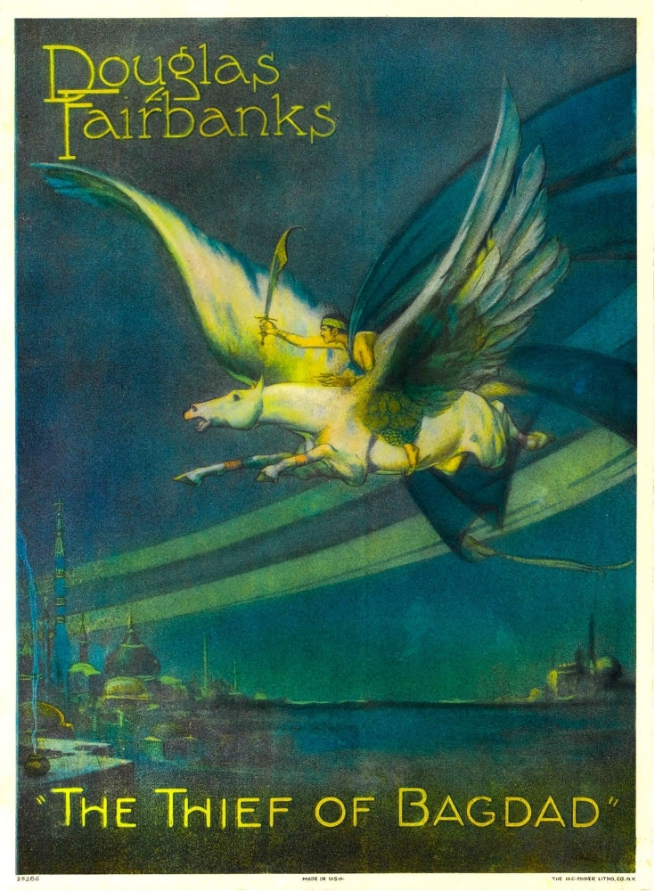 The Thief Of Bagdad Douglas Fairbanks On A Flying Horse 1924. Movie Poster Masterprint Image 1