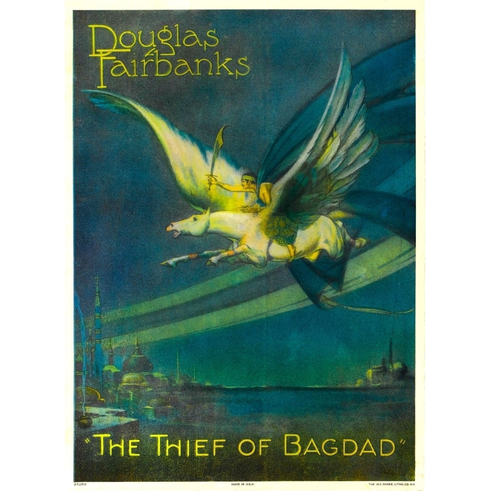 The Thief Of Bagdad Douglas Fairbanks On A Flying Horse 1924. Movie Poster Masterprint Image 2