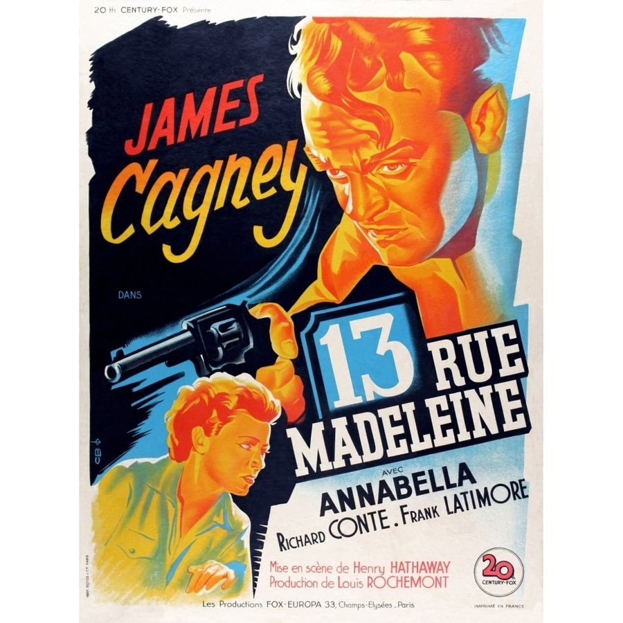 13 Rue Madeleine Movie Poster Masterprint Image 1