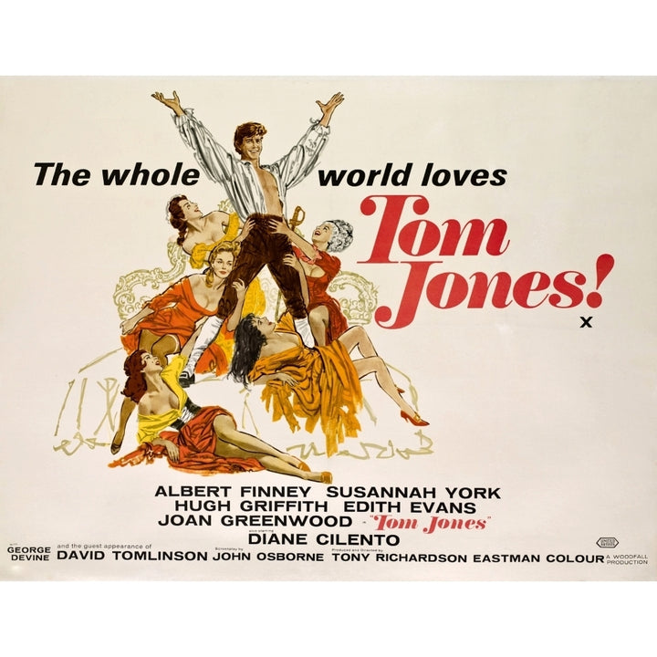 Tom Jones Albert Finney 1963 Movie Poster Masterprint Image 2