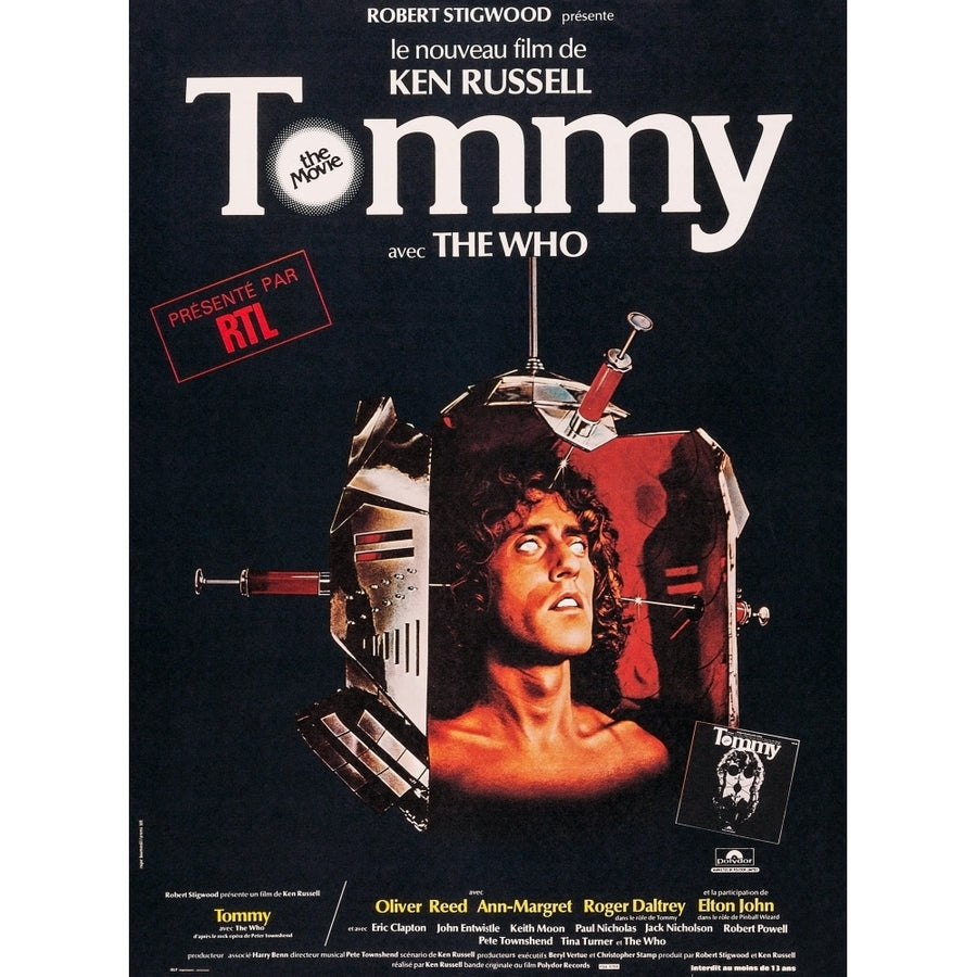 Tommy Roger Daltrey On French Poster Art 1975 Movie Poster Masterprint Image 1