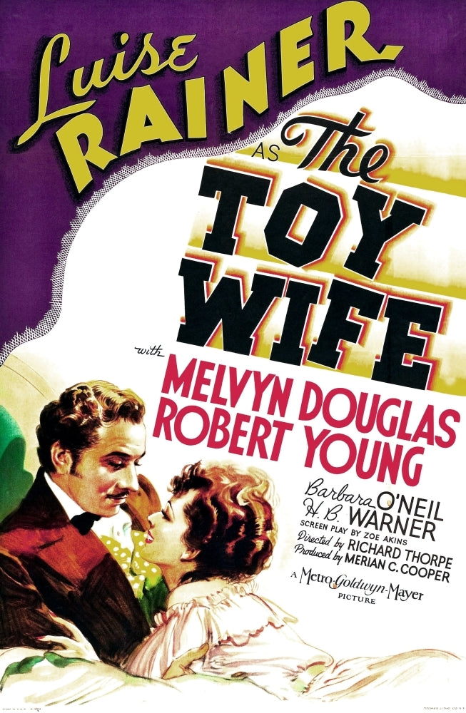 The Toy Wife Us Poster Art From Left: Melvyn Douglas Luise Rainer 1938 Movie Poster Masterprint Image 1