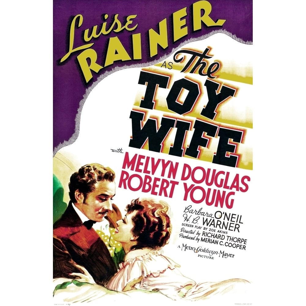 The Toy Wife Us Poster Art From Left: Melvyn Douglas Luise Rainer 1938 Movie Poster Masterprint Image 1