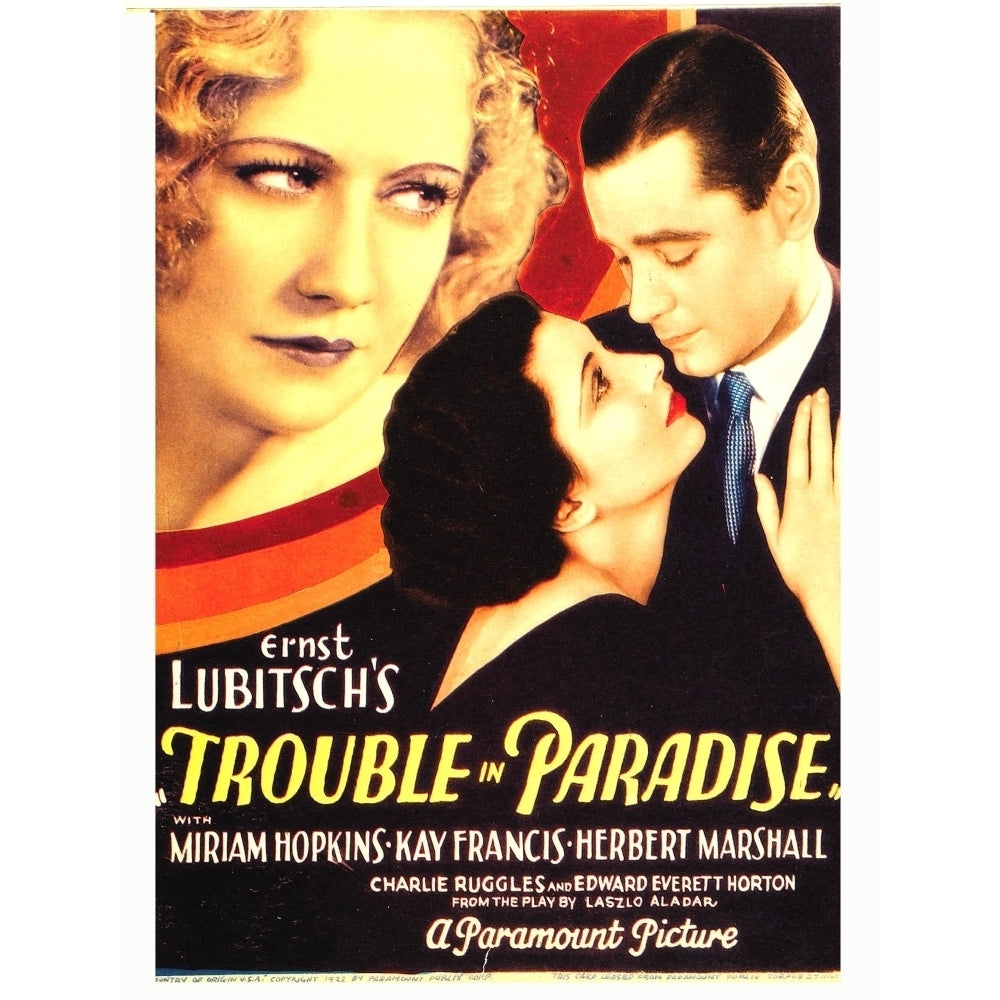 Trouble In Paradise Movie Poster Masterprint Image 2