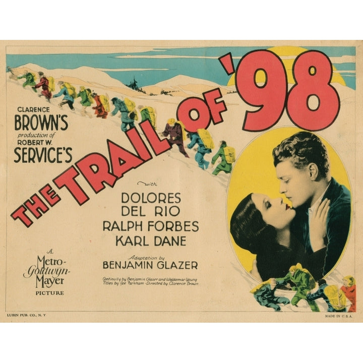 The Trail Of 98 Title Card From Left Dolores Del Rio Ralph Forbes 1928 Movie Poster Masterprint Image 2