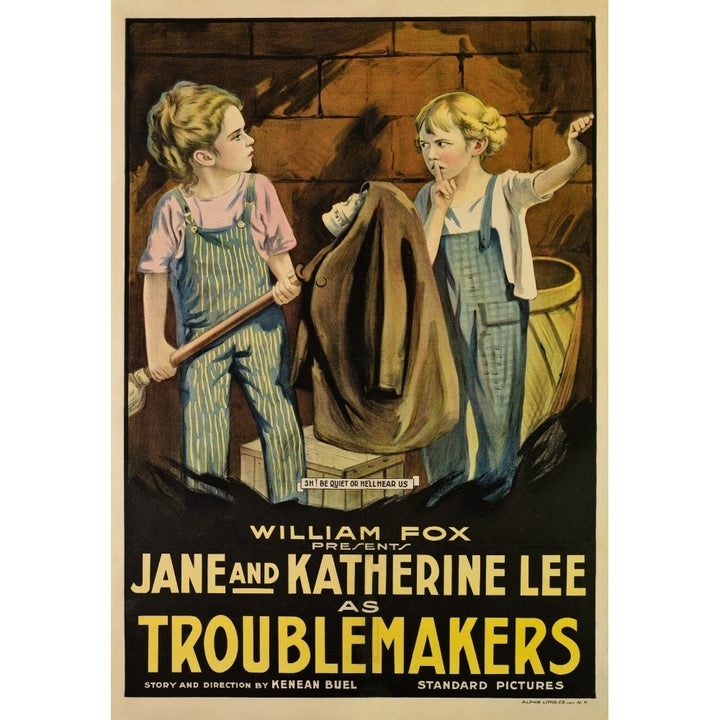 Troublemakers Jane Lee Katherine Lee 1917 Movie Poster Masterprint Image 1