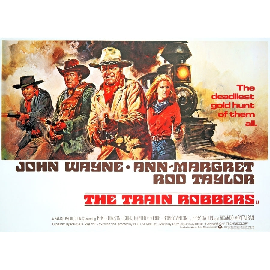 The Train Robbers Rod Taylor Ben Johnson John Wayne Ann-Margret 1973 Movie Poster Masterprint Image 1