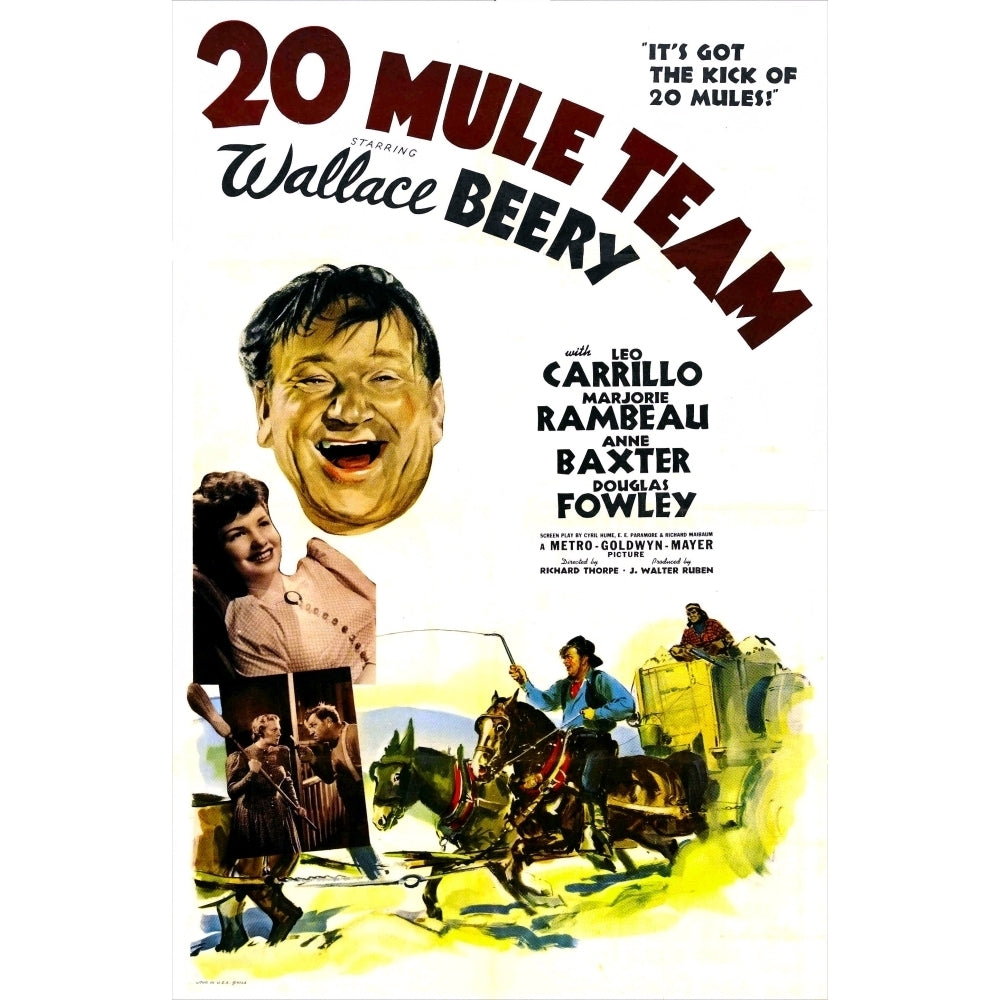 20 Mule Team U Movie Poster Masterprint Image 1