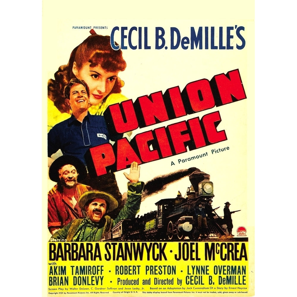 Union Pacific Movie Poster Masterprint Image 2