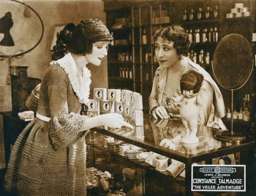 The Veiled Adventure Left: Constance Talmadge On Lobbycard 1919 Movie Poster Masterprint Image 1