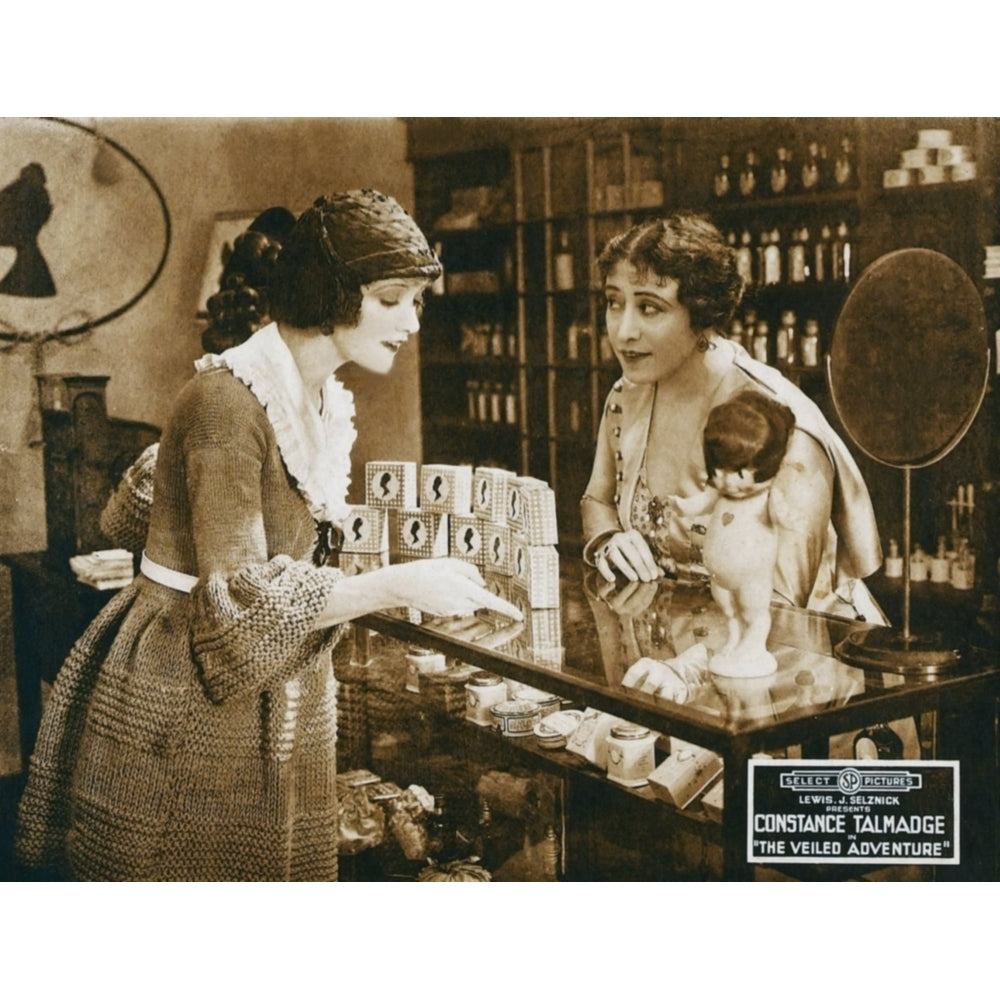 The Veiled Adventure Left: Constance Talmadge On Lobbycard 1919 Movie Poster Masterprint Image 2