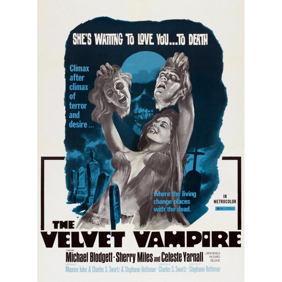 The Velvet Vampire Poster Art 1971. Movie Poster Masterprint Image 1