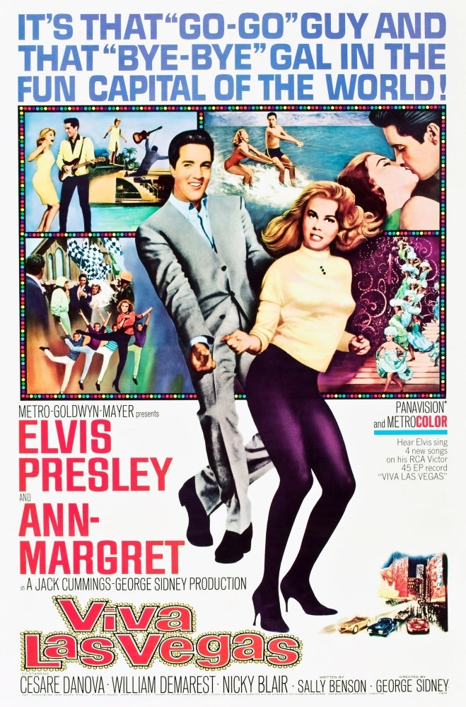 Viva Las Vegas Center Left To Right: Elvis Presley Ann-Margret 1964. Movie Poster Masterprint Image 1