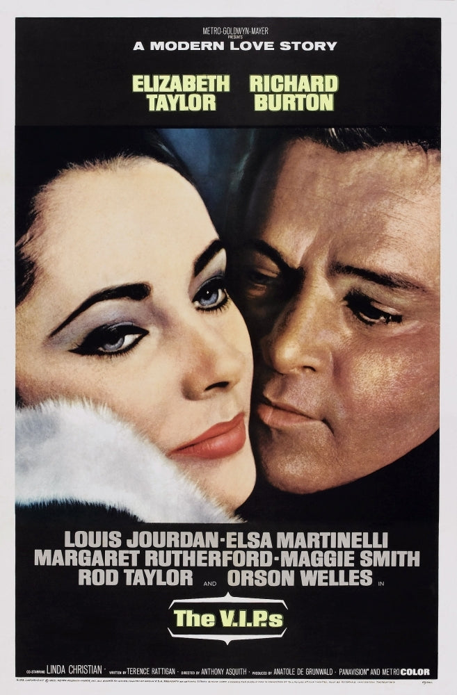 The V.I.P.S Us Poster Elizabeth Taylor Richard Burton 1963 Movie Poster Masterprint Image 1