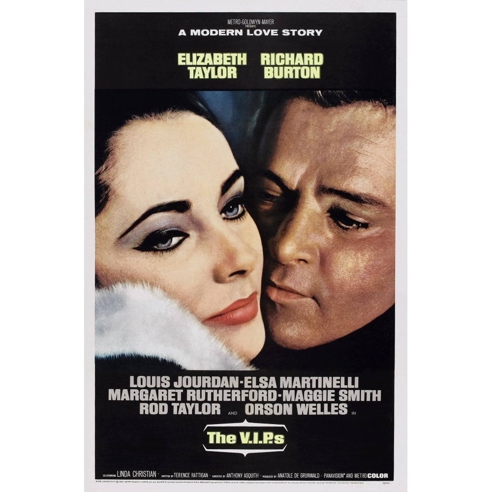 The V.I.P.S Us Poster Elizabeth Taylor Richard Burton 1963 Movie Poster Masterprint Image 2