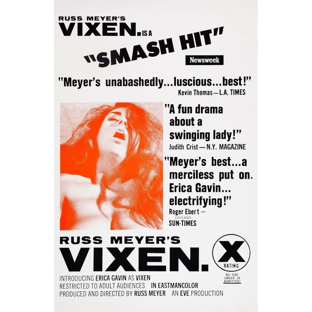 Vixen! Us Poster Art Erica Gavin 1968 Movie Poster Masterprint Image 2