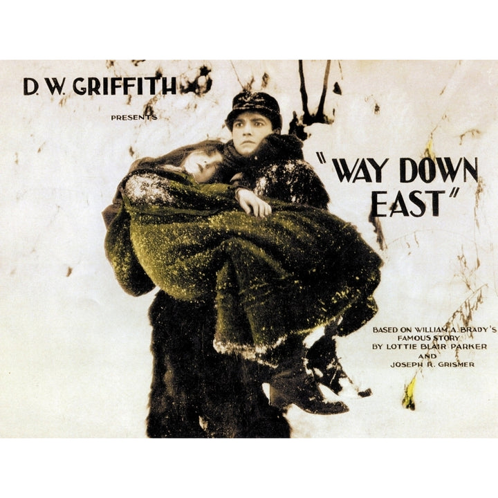 Way Down East From Left: Lillian Gish Richard Barthelmess 1920 Movie Poster Masterprint Image 2