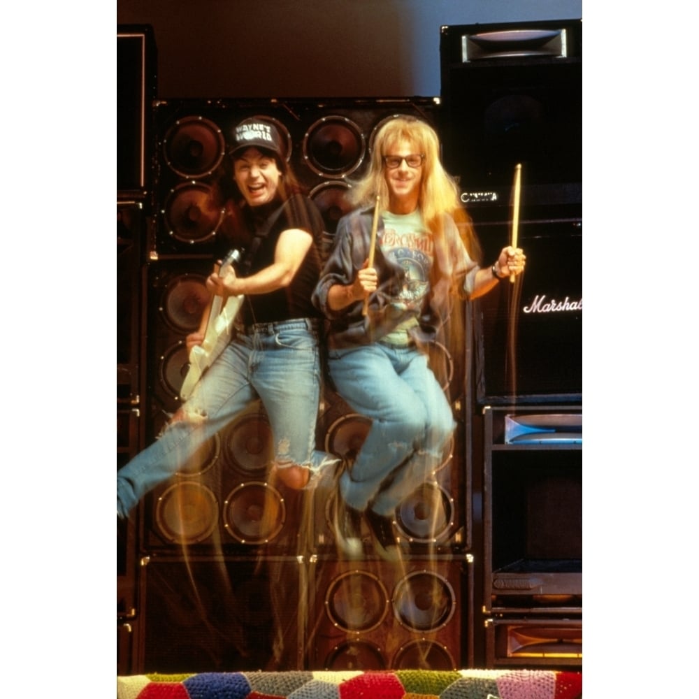 WayneS World Mike Myers Dana Carvey 1992 Paramount/Courtesy Everett Collection Photo Print Image 1