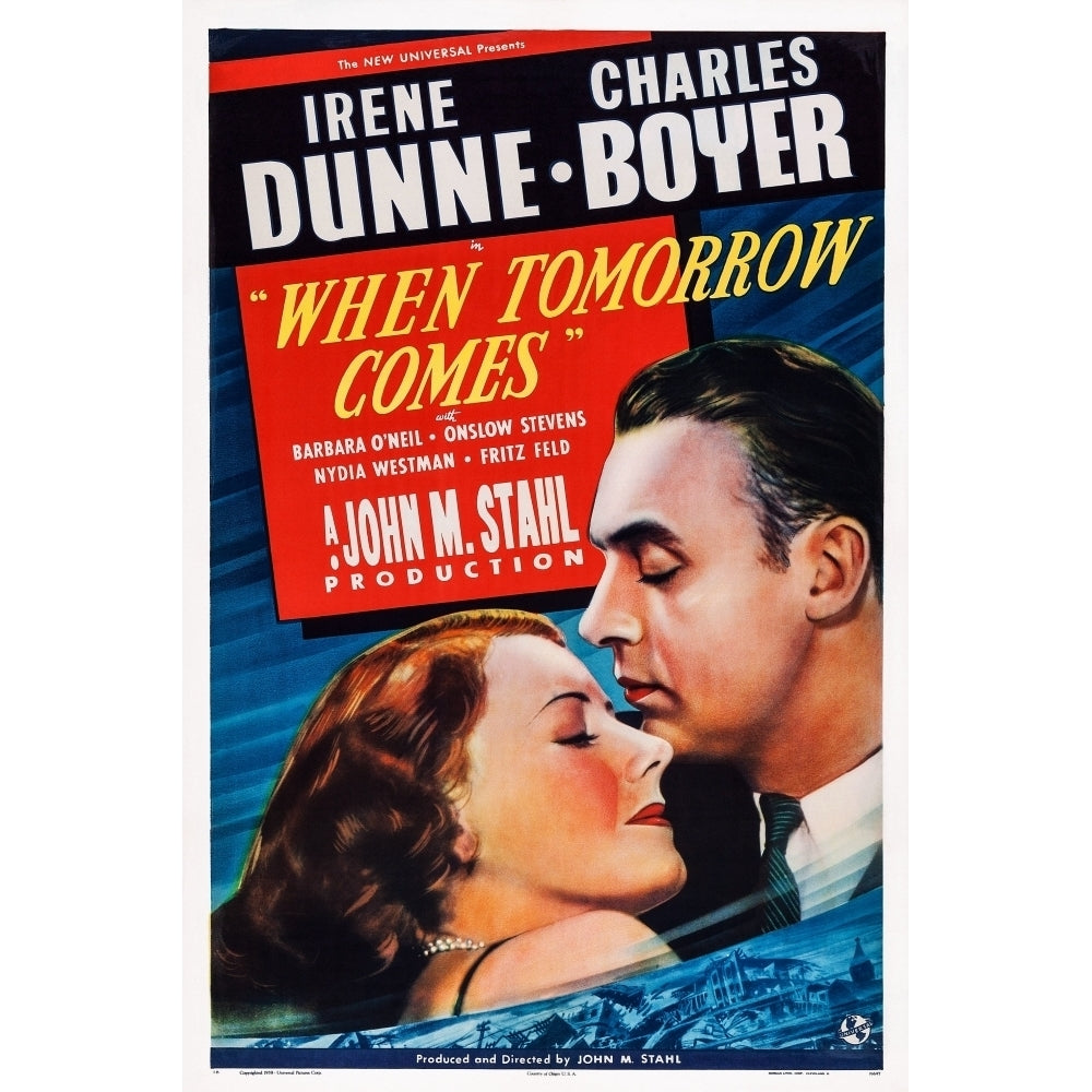 When Tomorrow Comes Us Poster Art From Left: Irene Dunne Charles Boyer 1939 Movie Poster Masterprint Image 2