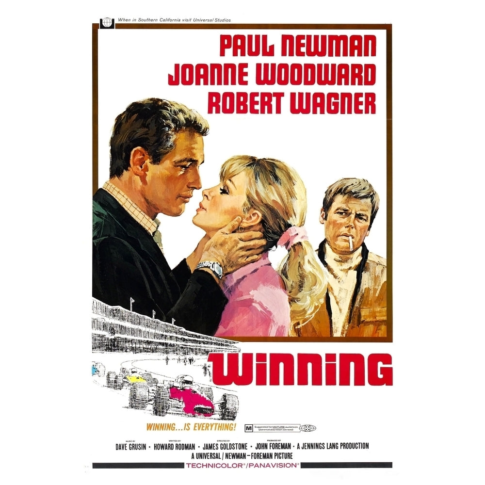 Winning From Left: Paul Newman Joanne Woodward Robert Wagner 1969 Movie Poster Masterprint Image 1