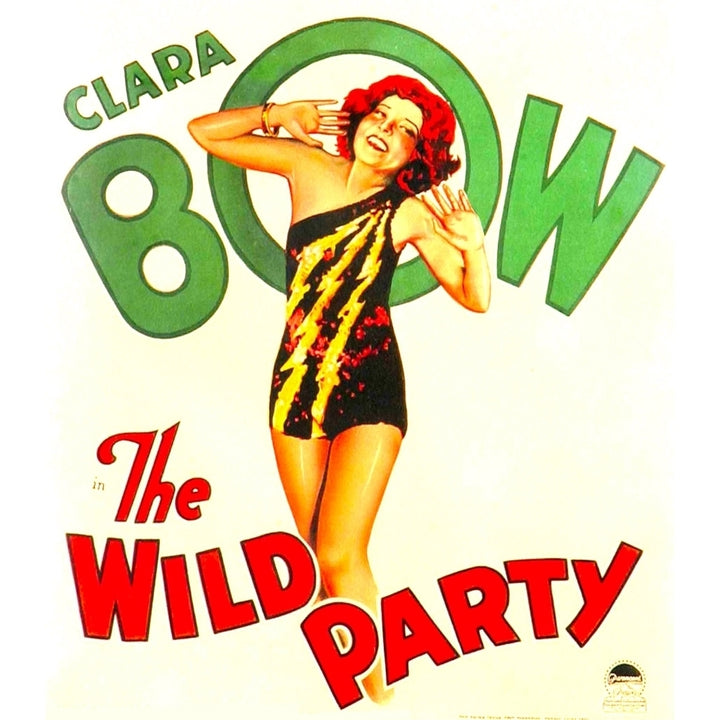 The Wild Party Clara Bow On Window Card 1929. Movie Poster Masterprint Image 2