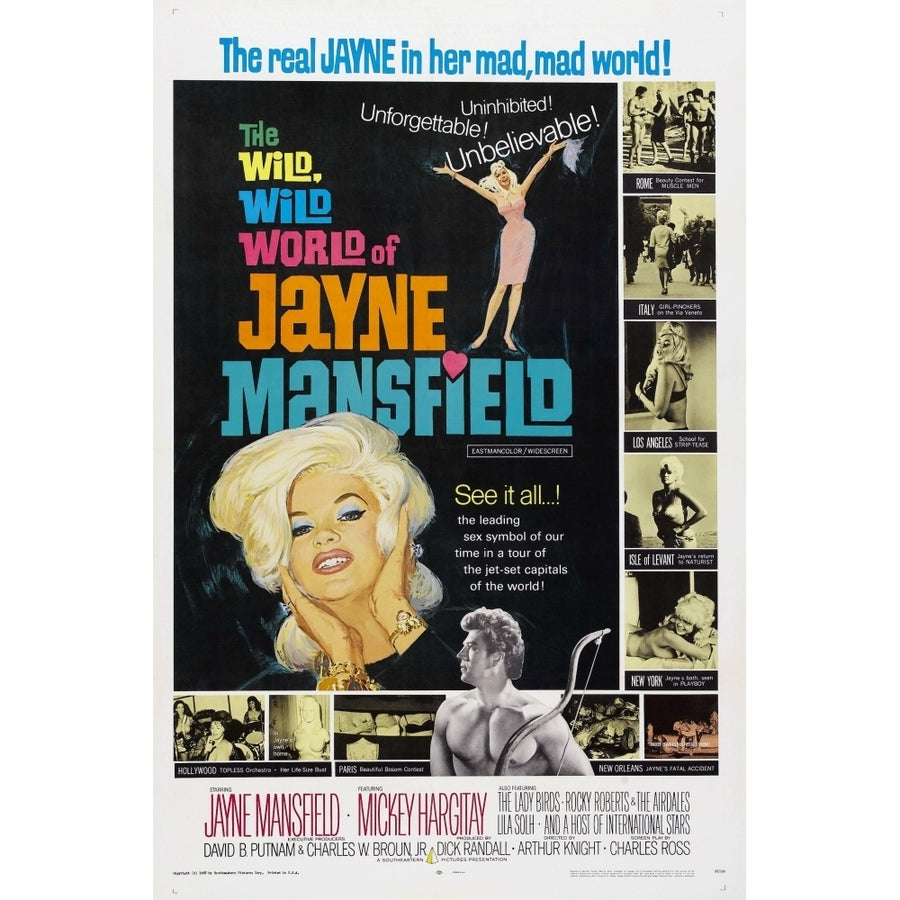 The Wild Wild World Of Jayne Mansfield Us Poster Jayne Mansfield 1968 Movie Poster Masterprint Image 1