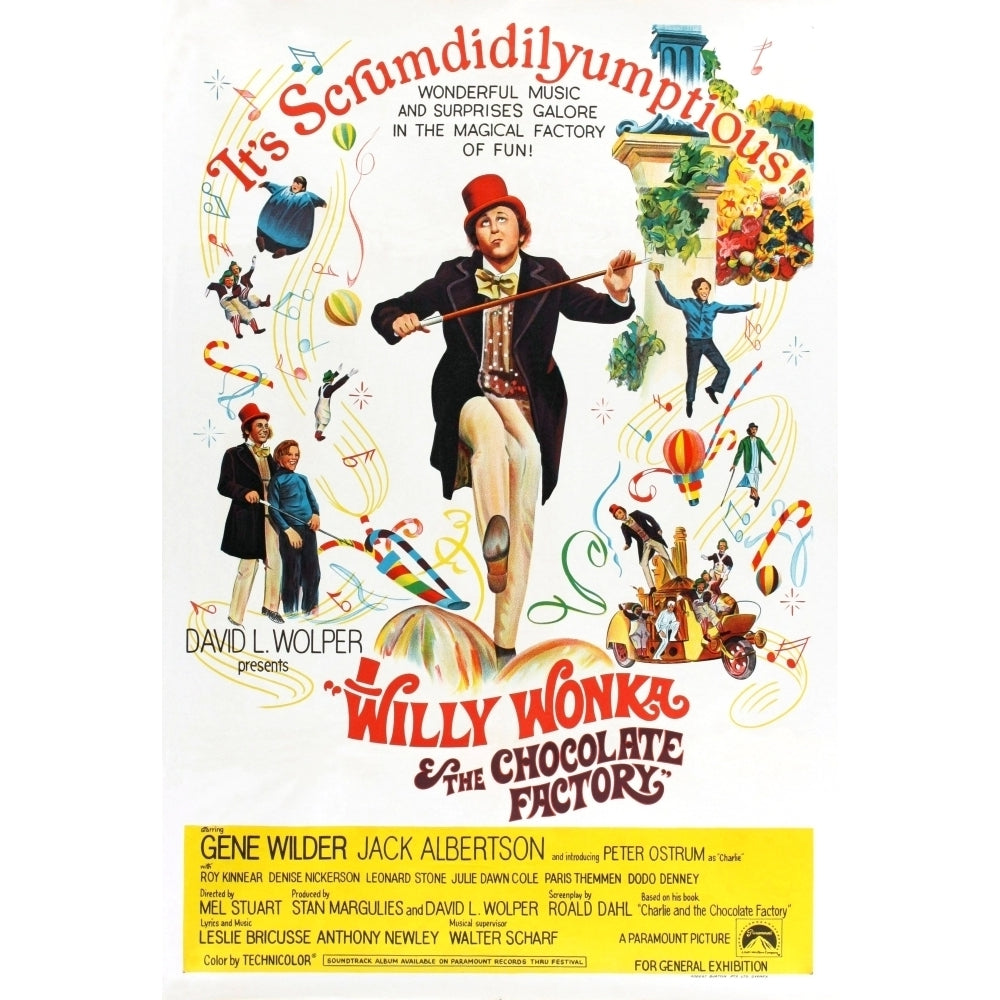 Willy Wonka And The Chocolate Factory Movie Poster Masterprint Image 1