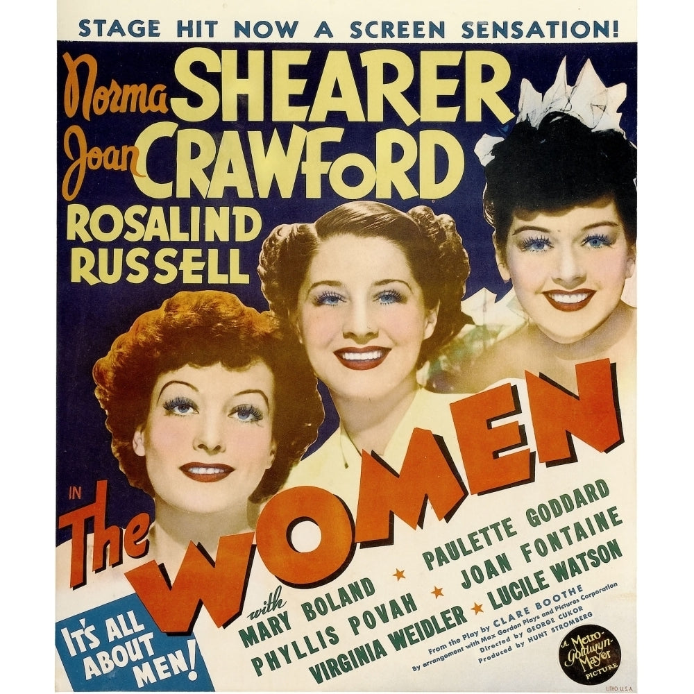 The Women From Left: Joan Crawford Norma Shearer Rosalind Russell Window Card 1939 Movie Poster Masterprint Image 1