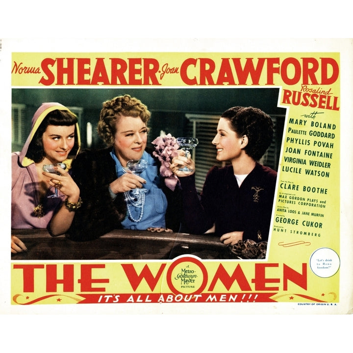 The Women From Left Paulette Goddard Mary Boland Norma Shearer 1939 Movie Poster Masterprint Image 2