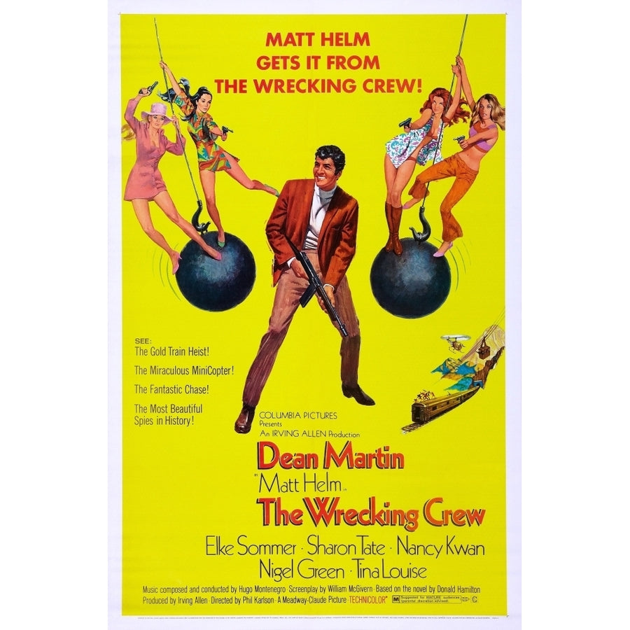 The Wrecking Crew Us Poster Dean Martin 1969 Movie Poster Masterprint Image 1