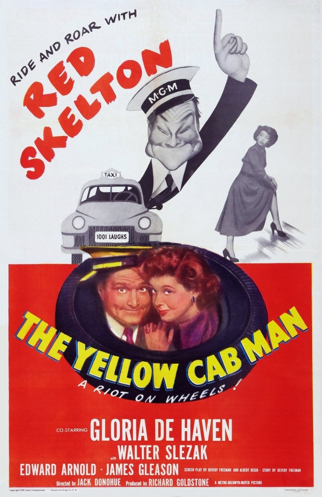 The Yellow Cab Man Us Poster Art From Left: Red Skelton Gloria Dehaven 1950 Movie Poster Masterprint Image 1