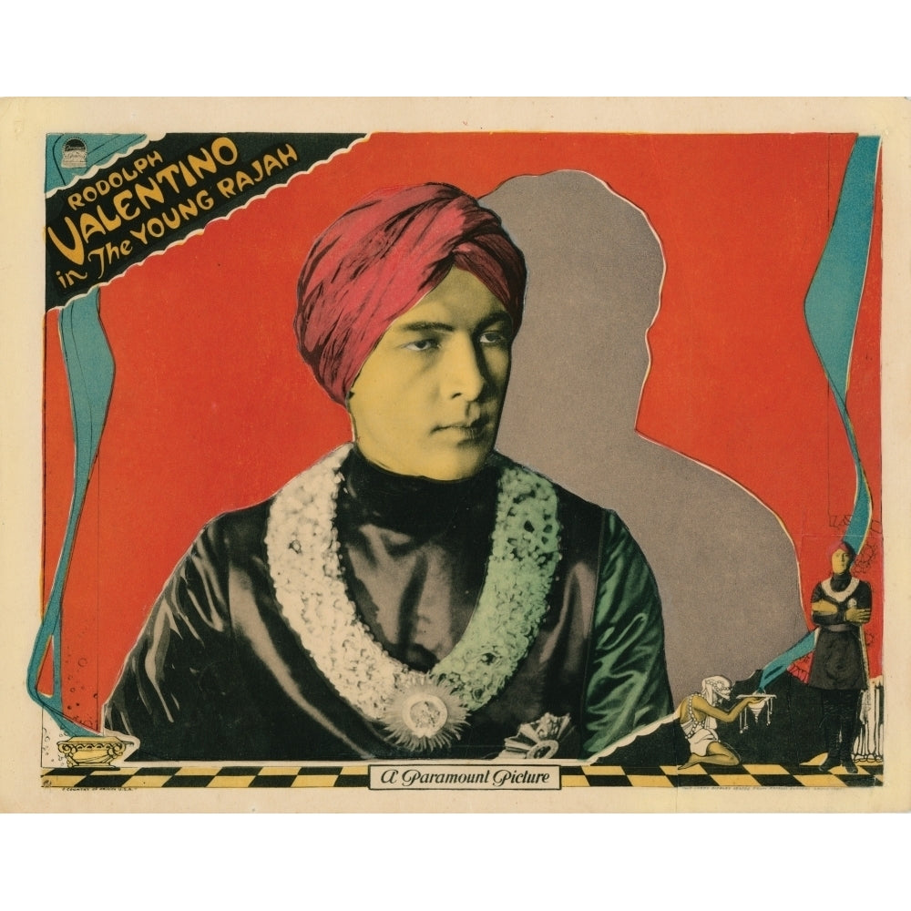 The Young Rajah Lobbycard Rudolph Valentino 1922 Movie Poster Masterprint Image 1