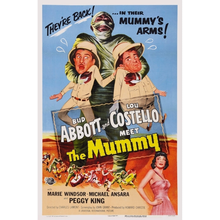 Abbott And Costello Meet The Mummy Movie Poster Masterprint Image 1